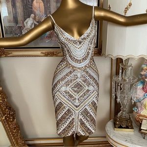 K&i Timeless Elegance Sequin Dress